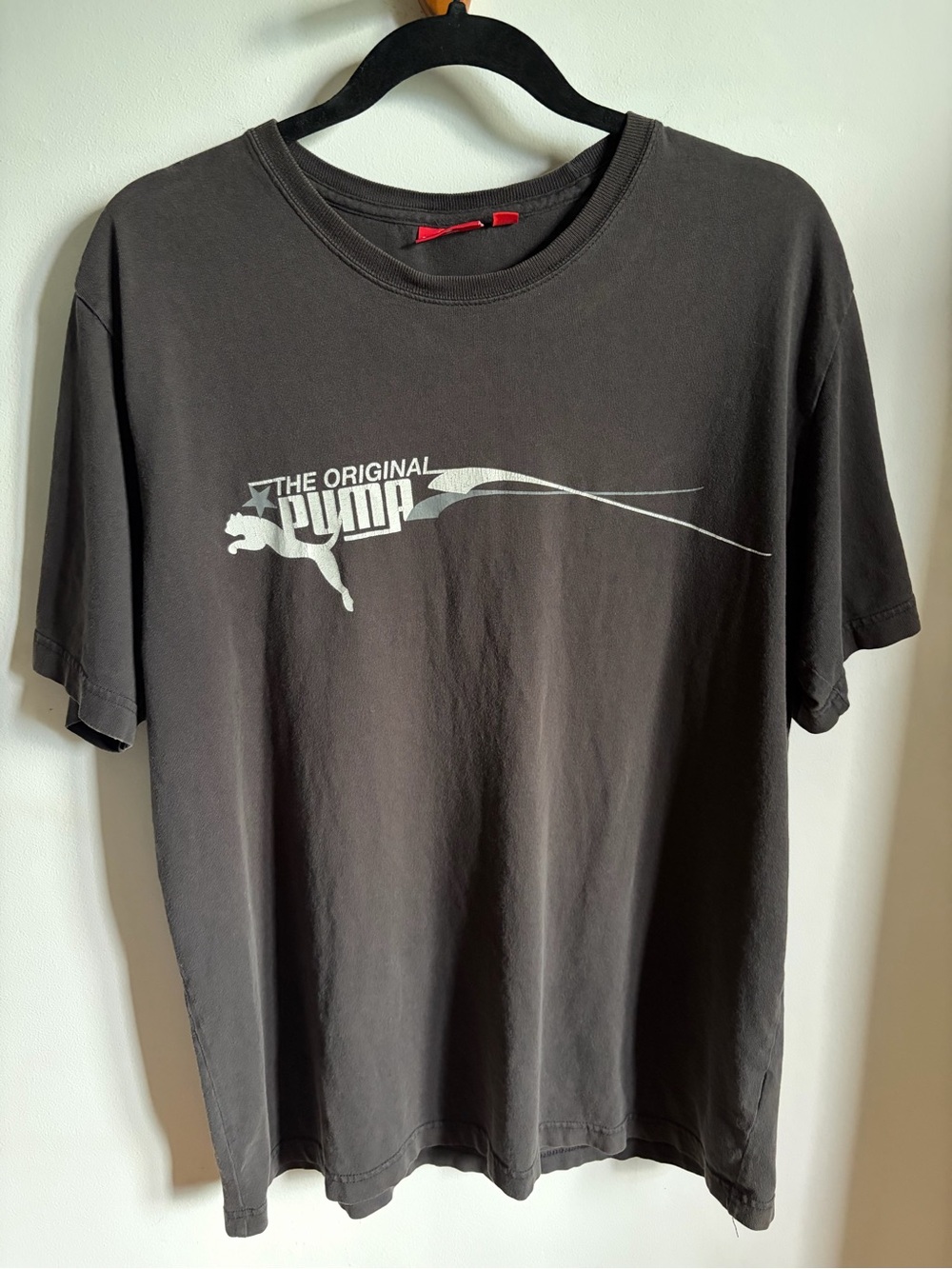 Puma Men's Black Graphic Logo T-Shirt Size L
